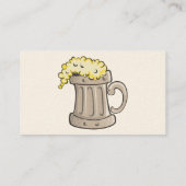 Carte De Visite vectoriel à la pinte de bière, Nom, Adresse 1, Adr (Dos)