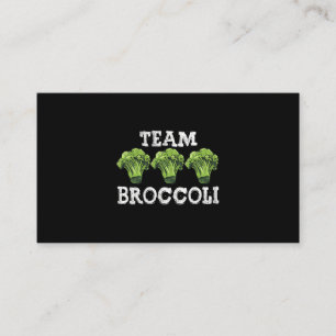 Carte De Visite Vegan Team Broccoli Love Vegetarian Pla