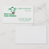 Carte De Visite Veganisme (Devant / Derrière)