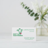 Carte De Visite Veganisme (Debout devant)