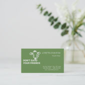 Carte De Visite Veganisme (Debout devant)