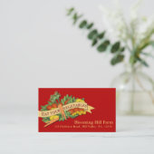 Carte de visite végétal d'agriculture du marché de (Debout devant)