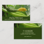 carte de visite végétal de nourriture verte (Devant / Derrière)