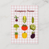 Carte de visite végétarien d'amant (Dos)