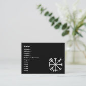 Carte De Visite Vegvísir (boussole de Viking) (Debout devant)