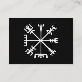 Carte De Visite Vegvísir (boussole de Viking) (Dos)