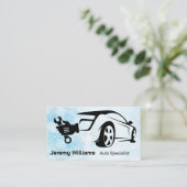 Carte De Visite Vehicle | Mechanic Wrench Logo (Debout devant)