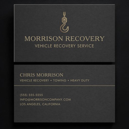 Carte De Visite Vehicle Recovery Service