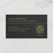 Carte De Visite Vehicle Recovery Service QR Code (Dos)