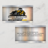 Carte De Visite Véhicule à bulle de construction (Devant / Derrière)