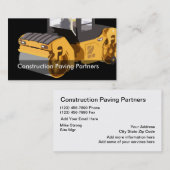 Carte De Visite Véhicule à roulettes de construction (Devant / Derrière)