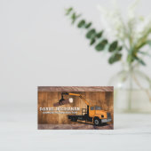Carte De Visite Véhicule de camion de bois (Debout devant)