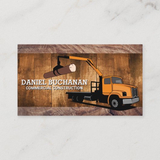 Carte De Visite Véhicule de camion de bois (Devant)