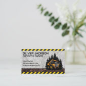 Carte De Visite Véhicule de camionnette de construction (Debout devant)