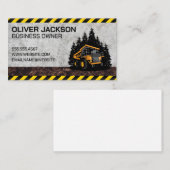 Carte De Visite Véhicule de camionnette de construction (Devant / Derrière)