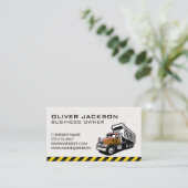 Carte De Visite Véhicule de camionnette de construction (Debout devant)