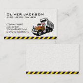 Carte De Visite Véhicule de camionnette de construction (Devant / Derrière)