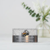 Carte De Visite Véhicule de camionnette de construction | Béton mé (Debout devant)