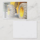 Carte De Visite véhicule de construction (Devant / Derrière)