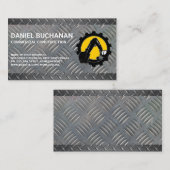 Carte De Visite Véhicule de construction | Acier plaqué diamant (Devant / Derrière)