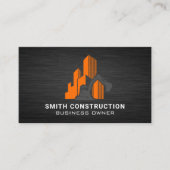 Carte De Visite Véhicule de construction | Bâtiment (Devant)