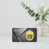 Carte De Visite Véhicule de construction | Bâtisseurs Casqués (Debout devant)