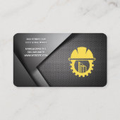 Carte De Visite Véhicule de construction | Bâtisseurs Casqués (Dos)