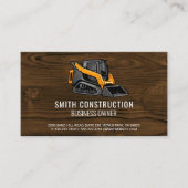 Carte De Visite Véhicule de construction | Commercial Builder (Devant)