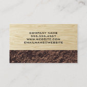 Carte De Visite Véhicule de construction d'excavateur | Grain de b (Dos)