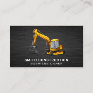 Carte De Visite Véhicule de construction Digger terrestre