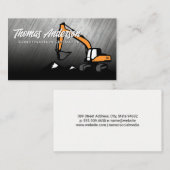 Carte De Visite Véhicule de construction | Earth Mover (Devant / Derrière)