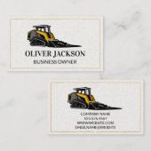 Carte De Visite Véhicule de construction immobilier (Devant / Derrière)