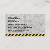 Carte De Visite Véhicule de construction | Logo de Hardhat Home (Dos)