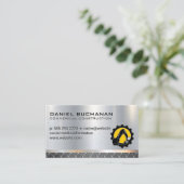 Carte De Visite Véhicule de construction | Logo de machines lourde (Debout devant)