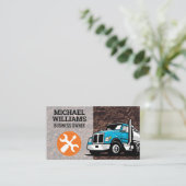 Carte De Visite Véhicule de construction | Logo des outils matérie (Debout devant)