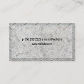 Carte De Visite Véhicule de construction | Métal et béton (Dos)