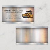 Carte De Visite Véhicule de construction | Métallurgique (Devant / Derrière)