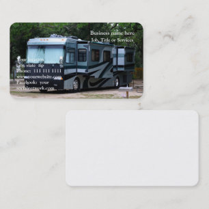 Carte De Visite Véhicule de loisirs ou camping-car professionnel d