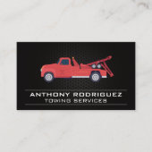 Carte De Visite Véhicule de remorquage rouge (Devant)