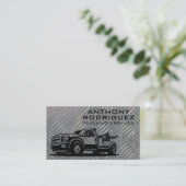 Carte De Visite Véhicule de remorque | Plaque en acier (Debout devant)