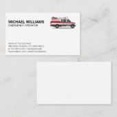 Carte De Visite Véhicule de secours (Devant / Derrière)