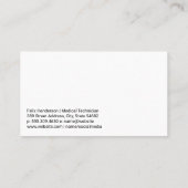 Carte De Visite Véhicule de secours | Technicien Médicale (Dos)