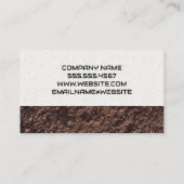 Carte De Visite Véhicule d'excavation | Ouvrier de construction (Dos)