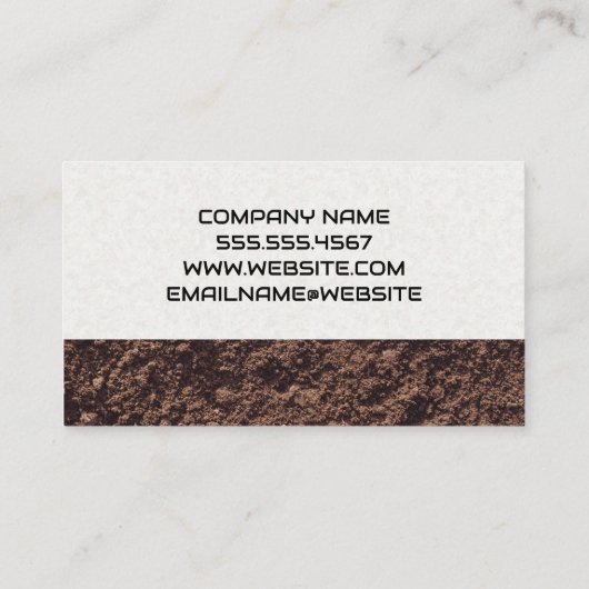 Carte De Visite Véhicule d'excavation | Ouvrier de construction (Dos)