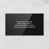 Carte De Visite Véhicule d'excavation | Soleil et arbres (Dos)