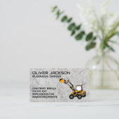 Carte De Visite Véhicule Earth Mover | Construction | Béton (Debout devant)