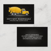 Carte De Visite Véhicule en béton de construction (Devant / Derrière)