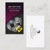 Carte De Visite Véhicule mécanique Réparation automatique Piston G (Devant / Derrière)