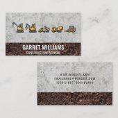 Carte De Visite Véhicules de construction (Devant / Derrière)