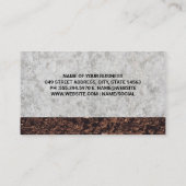 Carte De Visite Véhicules de construction Camion de vidage | Earth (Dos)